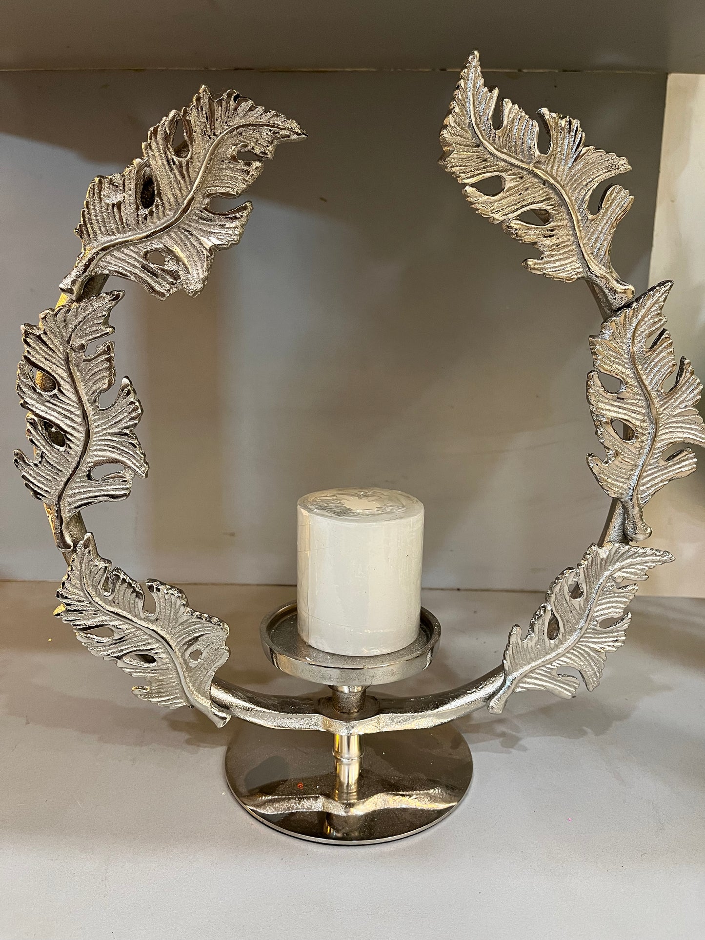 Feather Candle Stand